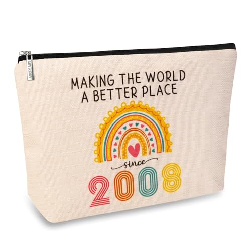 18th Birthday Makeup Bag for Girls - 2008 Milestone Gift for Her