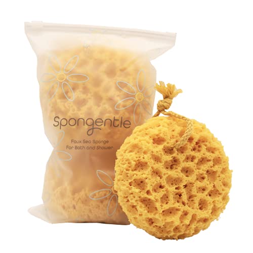 Spongentle Loofah Sponge - Golden Yellow 3 Pack for Gentle Exfoliation