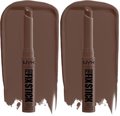 NYX Pro Fix Stick Correcting Concealer - Deep Walnut (Pack of 2)