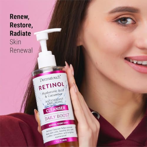 Dermatouch Retinol Face Cleanser with Hyaluronic Acid & Cucumber 8oz