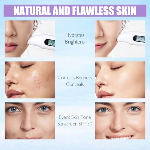 LSxia 3-in-1 Color Correcting Primer with SPF 50 - Oil Control Moisturizer