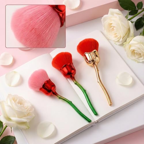5-Pack Nail Dust Brushes - Soft & Dense for Nail Art & Cleanup