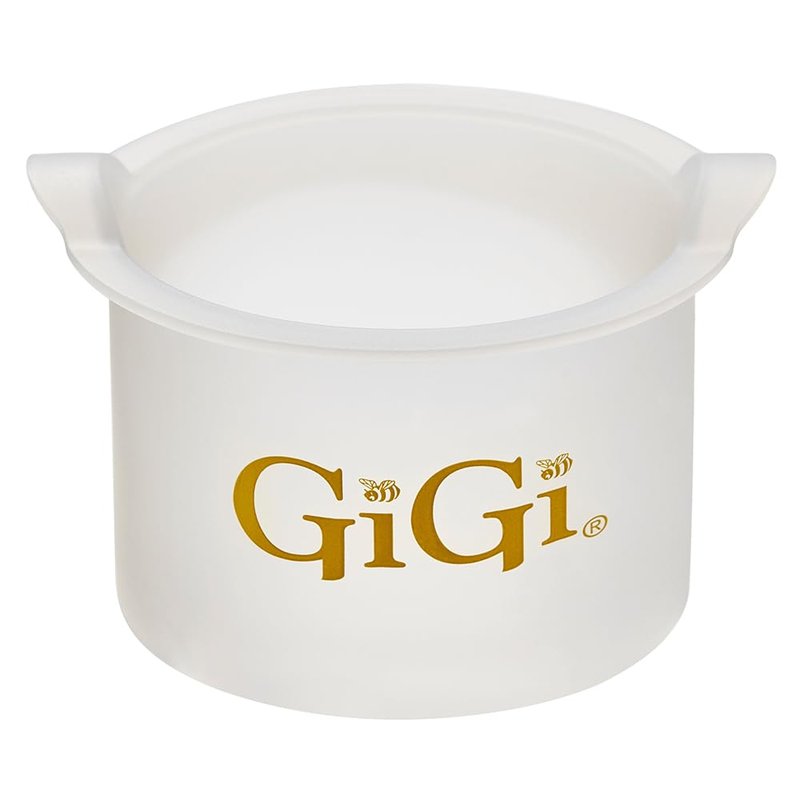 GiGi Reusable Container with Clean Collar – Silicone Wax Pot Liner for 14 oz Wax Warmer, Waxing Accessories Kit