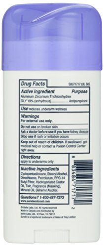 Sure Invisible Solid Unscented Antiperspirant - 3 Pack (2.6 oz)