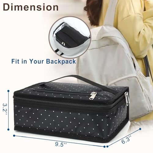 FlowFly Portable Insulated Lunch Bag - Mini Cooler Tote for Work