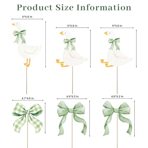 Silly Goose Centerpiece Sticks - 12PCS Table Toppers for Parties