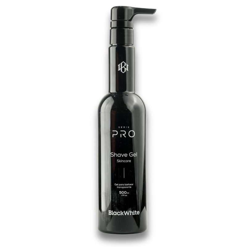 Black White Shave Gel for Precise Detailing and Edging with Calendula Extract to Soothe Skin and Help Relieve Irritation