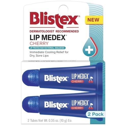 Blistex Cherry Lip Medex - Hydrating Medicated Lip Balm, 2 Count