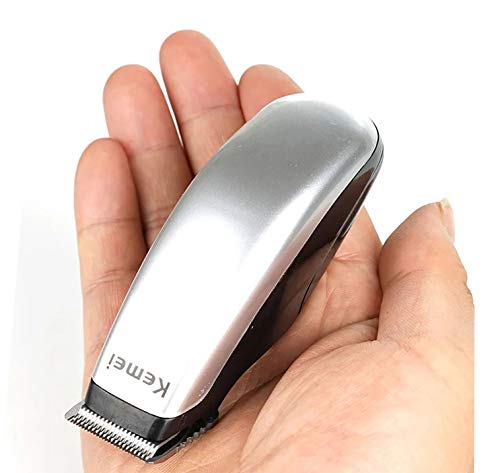XFQUIJ Mini Electric Hair Trimmer & Beard Clipper - Grey Portable Grooming