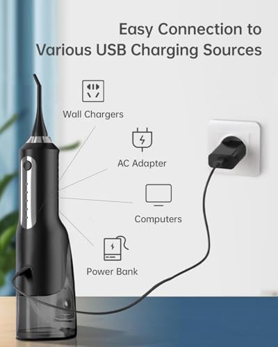 Water Flosser Charger Replacement - 4.9FT USB Cable for Nicwell, COSLUS, Nicefeel