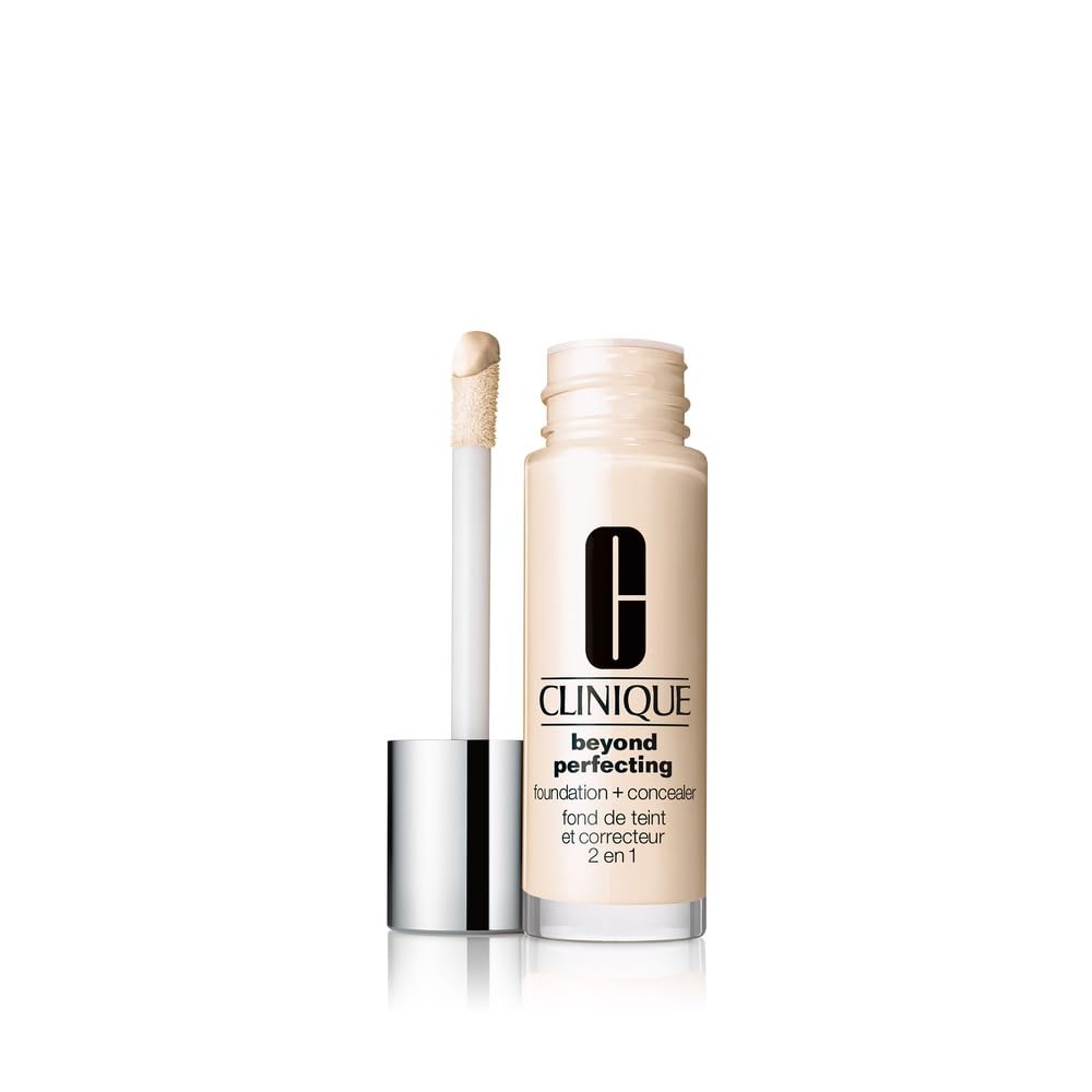 Clinique Beyond Perfecting Liquid Foundation & Concealer - Full Coverage, Natural Matte Finish for All Skin Types | 1 Fl Oz