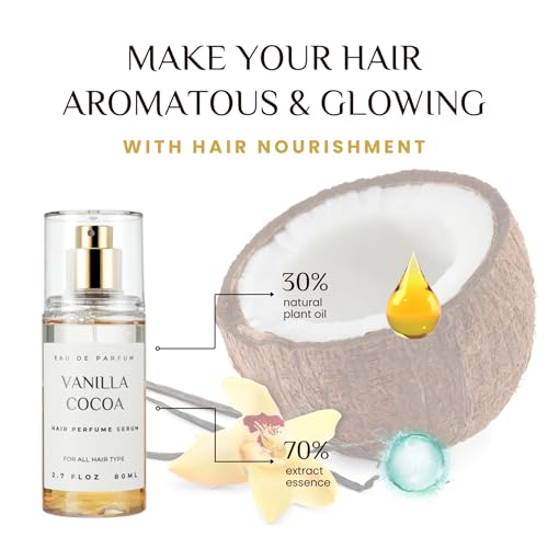 benatu Alcohol-Free Hair Perfume Mist with Argan Oil – Vanilla Scent