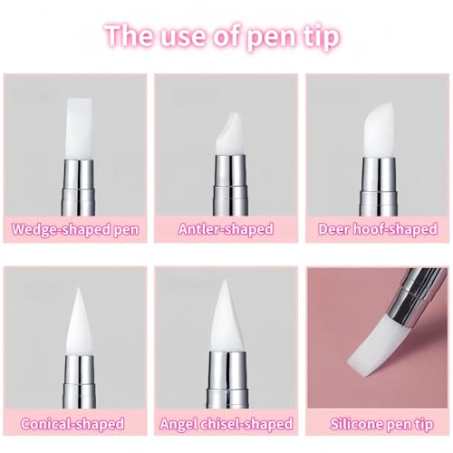 5Pcs Dual-Tipped Nail Art Pens - Professional Dotting Tools for Nail Design