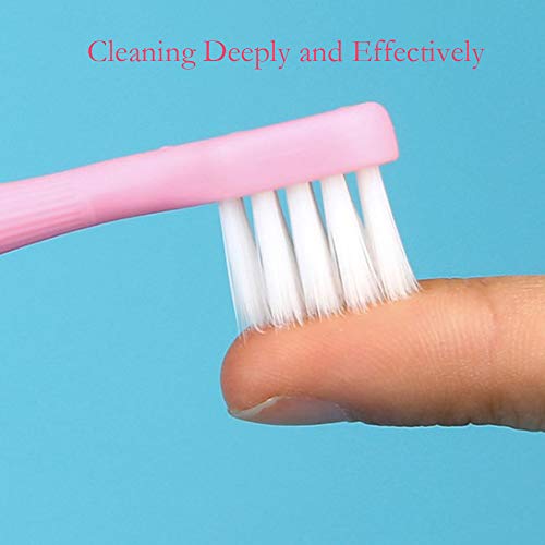 newrichbee 6 Pack Little Mushroom Toddler Toothbrush for 2-4 Years Old – Soft Silicone Baby Toothbrush, Fun Kid-Friendly Design