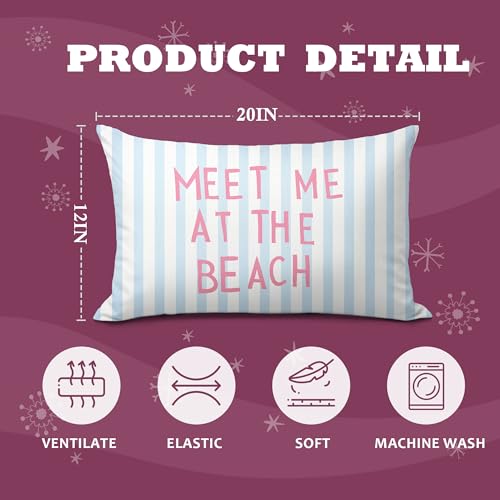 Coastal Beach 12x20 Decorative Pillow Cover for Home Decor