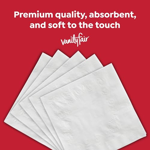 Vanity Fair Everyday Paper Napkins, 400 Count - 2-Ply Disposable Napkins