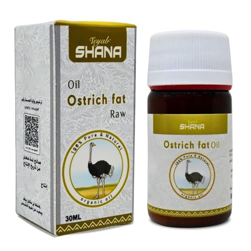 Pure Ostrich Oil for Skin Hair & Body - 30ml Cold Pressed Non-GMO Halal
