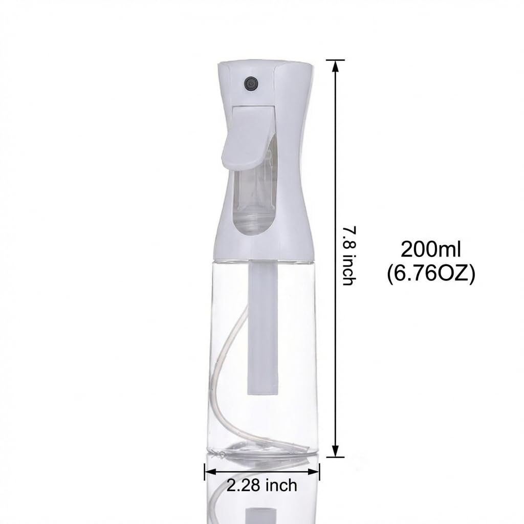 Mutaomay Continuous Spray Bottles,Spray Bottle for Hair&Water Spray Bottle for Travel Essentials, Multi-Use ，Beauty， Care, Makeup, Hydration & Pet Grooming-200ml
