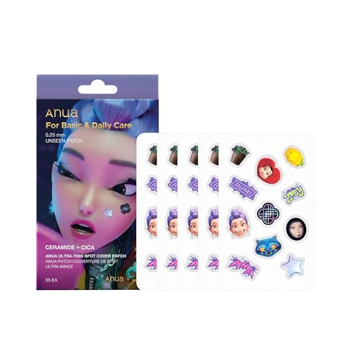 ANUA Ultra-Thin Hydrocolloid Acne Spot Patches - 55 Count