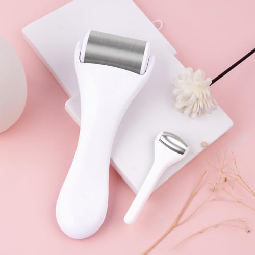 MAANGE 2-Pack Ice Face & Eye Rollers for Puffiness & Skin Care - White