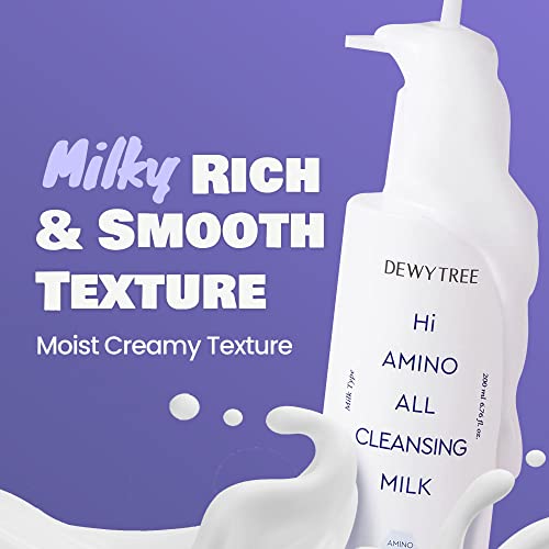 DEWYTREE Hi Amino All Cleansing Milk - Hydrating Facial Cleanser for