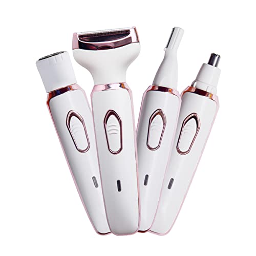 ANFOOS 4-in-1 Electric Razor for Women - Painless Body & Face Trimmer