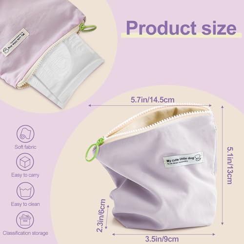 4-Piece Period Pouch Set - Discreet Sanitary Pad Storage Bag