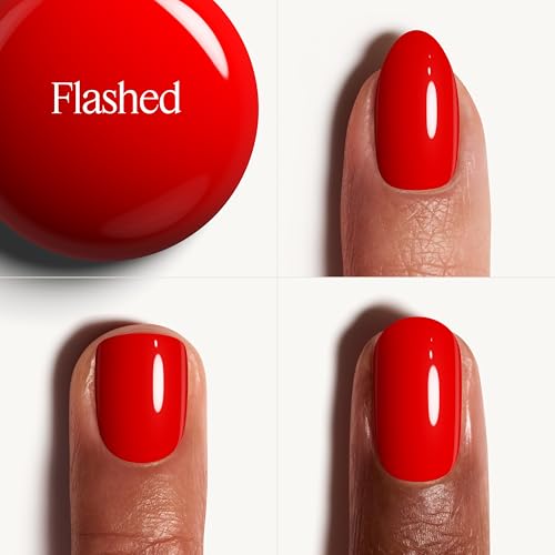 essie Gel Couture Nail Polish - Flashed, 0.46 fl oz - Long Lasting Vegan Red