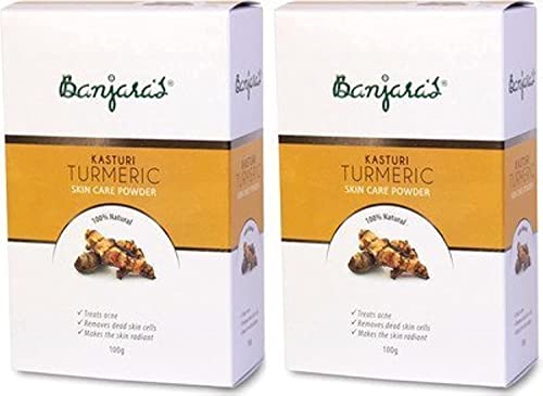 Herbal Kasturi Turmeric Skin Care Powder for Flawless, Glowing Skin – 200g Pack