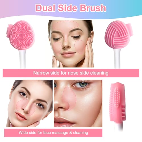 MUIIGOOD Silicone Face Scrubber & Cleansing Brush for Exfoliation
