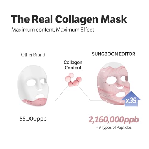 SUNGBOON EDITOR Deep Collagen Overnight Face Mask Pack of 4 – Hydrating & Wrinkle Care