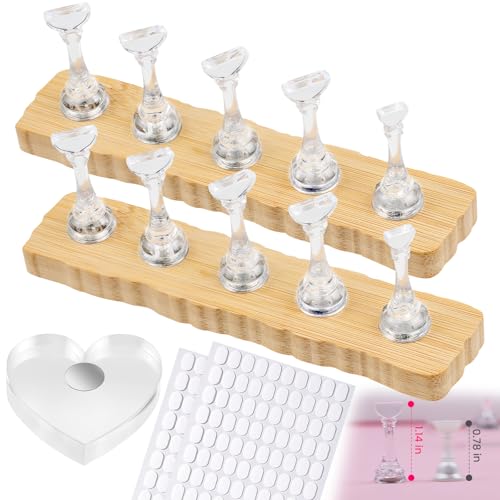 Magnetic Nail Stand for Press Ons - Extra-High Nail Art Painting Holder Kit