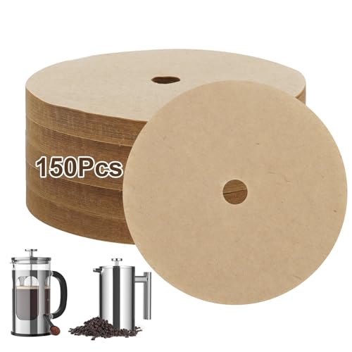 150 Count Disposable Coffee Filters for 34oz French Press