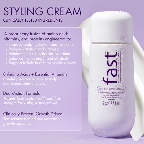 Nisim F.A.S.T. Fortified Amino Scalp Therapy Styling Cream, 3 oz