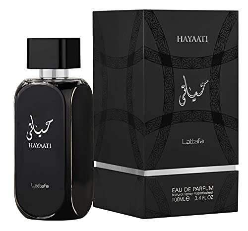 Lattafa Hayaati Eau de Parfum for Men and Women, 3.4 oz Woody Aromatic