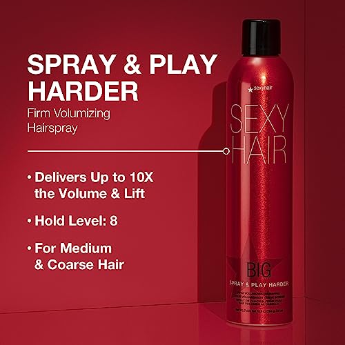 SexyHair Big Spray & Play Harder Hairspray - Firm Hold & Shine