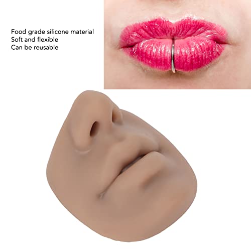 ZJchao Silicone Piercing Practice Model for Nose & Face - Reusable Training Display