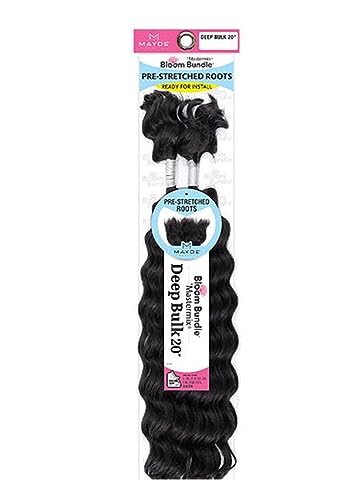 Mayde Beauty Bloom Bundle Deep Bulk 20" Hair - Pre-Stretched Curly Weave