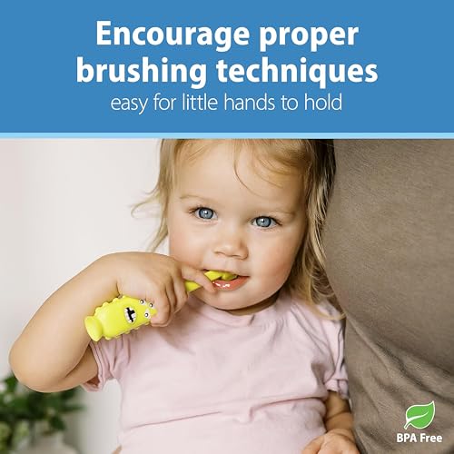Dr. Brown's ToothScrubber Toddler Toothbrush & Fluoride-Free Toothpaste Set