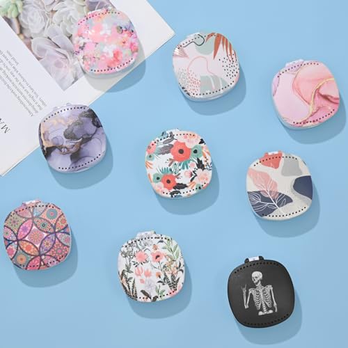 Portable Retainer Case with Mirror & Ventilation - Pink Floral