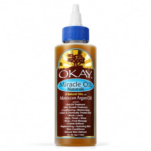 OKAY Miracle Oil 4oz – Multi-Use Hair & Skin Growth Oil, Paraben-Free