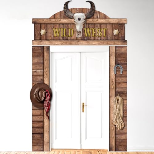 Western Cowboy Party Door Banner - Wild West Decoration