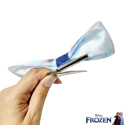 Luv Her Frozen 2 Girls 7-Piece Hair Bow Set - Non-Slip Ties