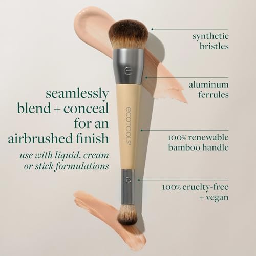EcoTools Dual-Ended Makeup Brush for Foundation & Concealer