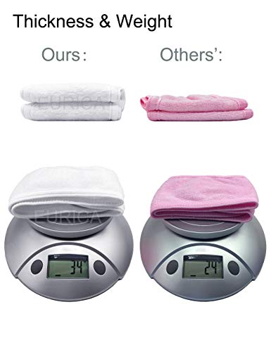 EUICAE White Spa Headbands 6-Pack Non-Slip Washable Hair & Face Coverings