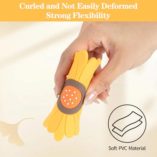 Yellow Sunflower Coasters Set of 6 - Anti-Slip & Heat-Insulating