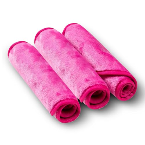 PleasingCare 3 Rosy Makeup Remover Cloth - Chemical-Free Water Cleansing Towel
