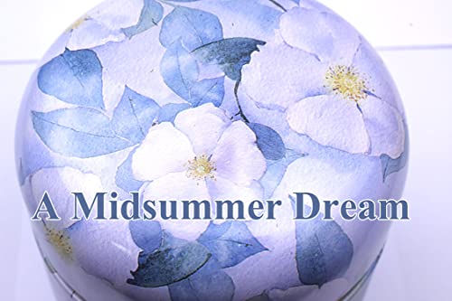 Topwon Purple Jasmine Powder Case with Puff - Body & Baby Powder Container