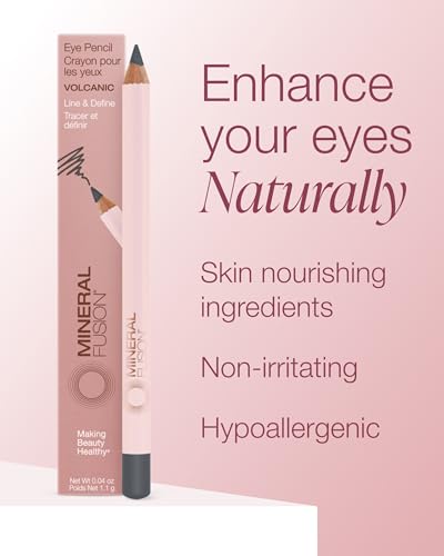 Mineral Fusion Eye Pencil - Volcanic Grey | Smooth & Long-Lasting Eyeliner