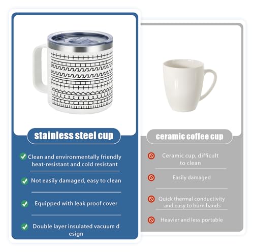 Funny Sarcastic Hidden Message Coffee Mug - 15oz Stainless Steel Humor Gift